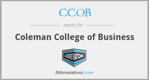 CCOB - Coleman College of Business