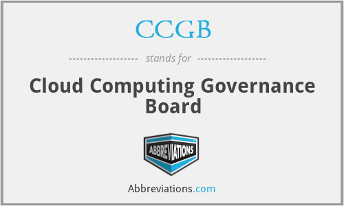 CCGB - Cloud Computing Governance Board