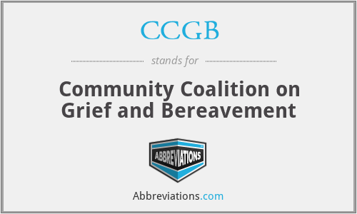 CCGB - Community Coalition on Grief and Bereavement
