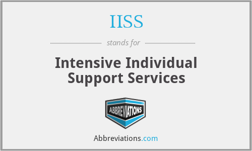 IISS - Intensive Individual Support Services