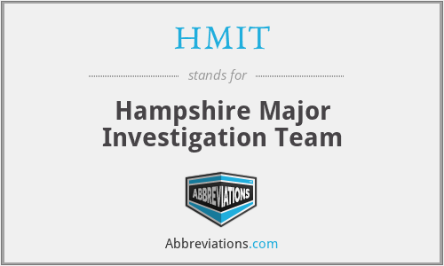 HMIT - Hampshire Major Investigation Team