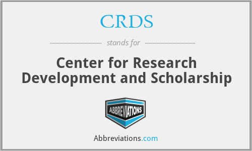 CRDS - Center for Research Development and Scholarship