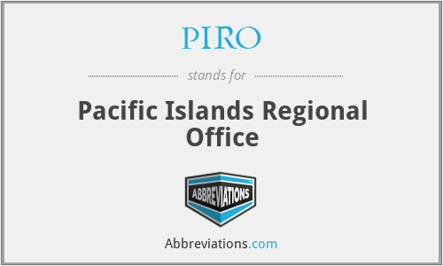 PIRO - Pacific Islands Regional Office