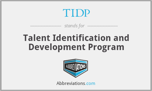 TIDP - Talent Identification and Development Program