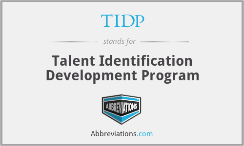 TIDP - Talent Identification Development Program