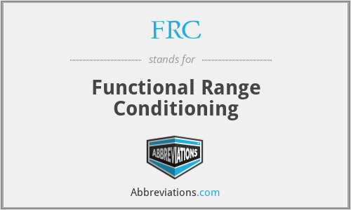 FRC - Functional Range Conditioning
