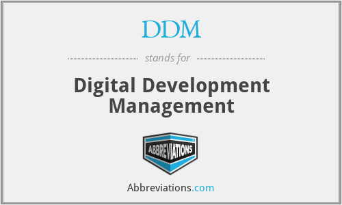 DDM - Digital Development Management