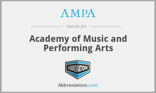 AMPA - Academy of Music and Performing Arts