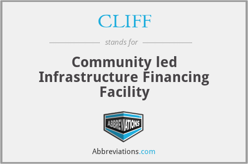 CLIFF - Community led Infrastructure Financing Facility