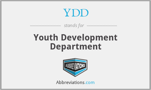 YDD - Youth Development Department