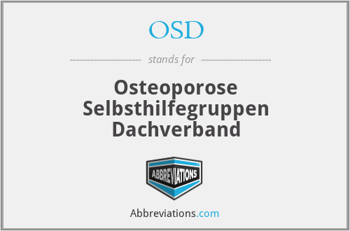 OSD - Osteoporose Selbsthilfegruppen Dachverband
