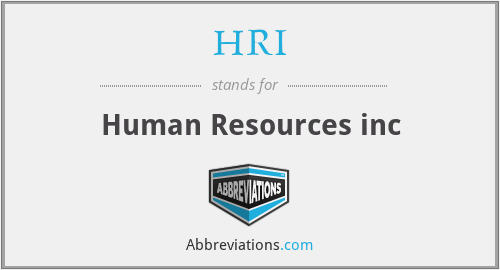 HRI - Human Resources inc