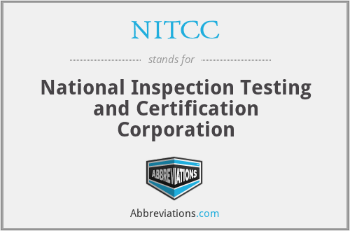 NITCC - National Inspection Testing and Certification Corporation