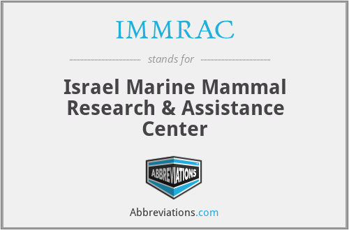 IMMRAC - Israel Marine Mammal Research & Assistance Center