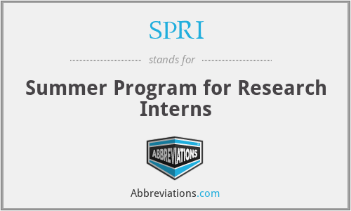 SPRI - Summer Program for Research Interns