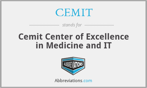 CEMIT - Cemit Center of Excellence in Medicine and IT