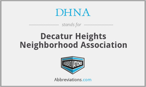 DHNA - Decatur Heights Neighborhood Association