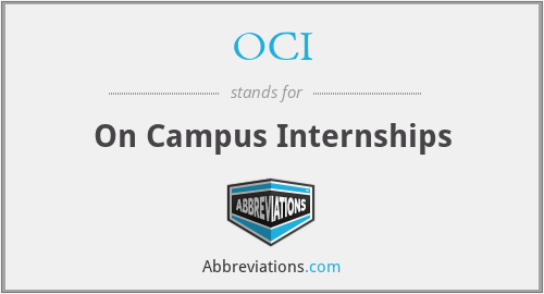 OCI - On Campus Internships