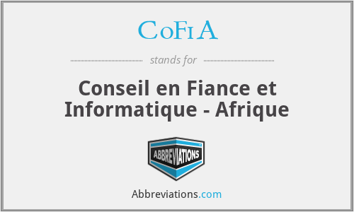 CoFiA - Conseil en Fiance et Informatique - Afrique