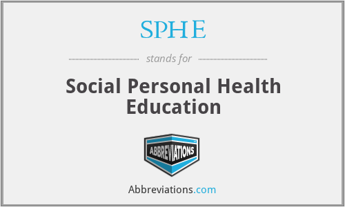 SPHE - Social Personal Health Education