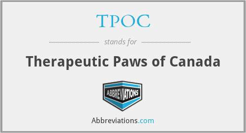 TPOC - Therapeutic Paws of Canada