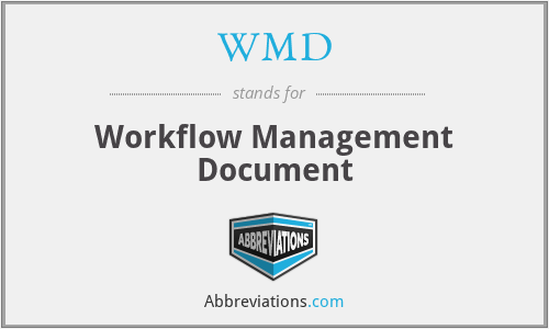WMD - Workflow Management Document