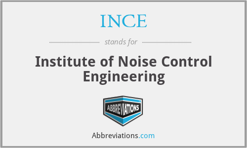 INCE - Institute of Noise Control Engineering