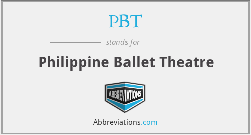 PBT - Philippine Ballet Theatre