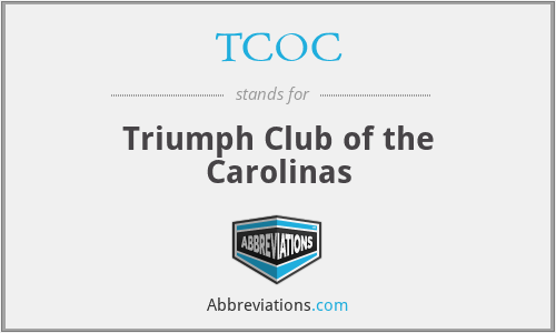 TCOC - Triumph Club of the Carolinas