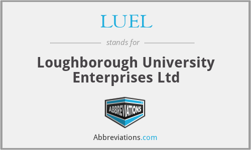 LUEL - Loughborough University Enterprises Ltd