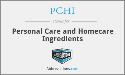 PCHI - Personal Care and Homecare Ingredients