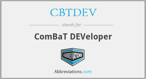 CBTDEV - ComBaT DEVeloper