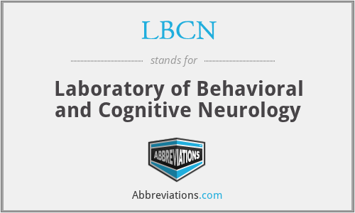 LBCN - Laboratory of Behavioral and Cognitive Neurology
