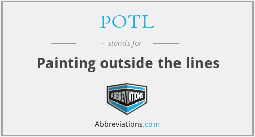 POTL - Painting outside the lines