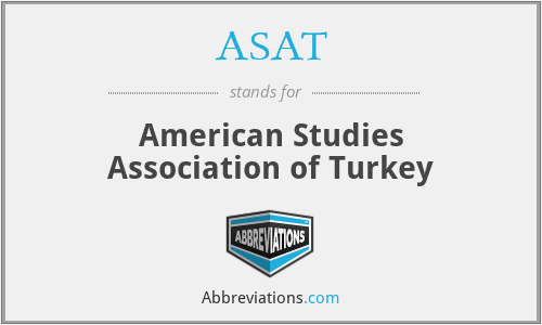 ASAT - American Studies Association of Turkey