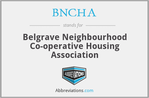 BNCHA - Belgrave Neighbourhood Co-operative Housing Association