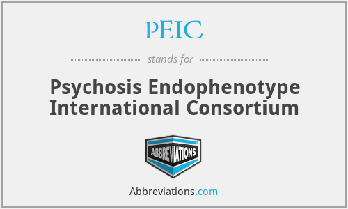 PEIC - Psychosis Endophenotype International Consortium