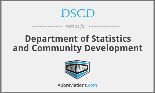 DSCD - Department of Statistics and Community Development