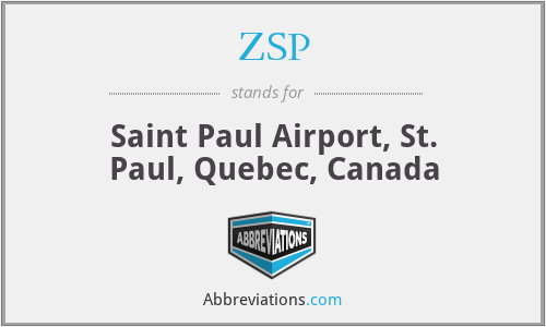 ZSP - Saint Paul Airport, St. Paul, Quebec, Canada