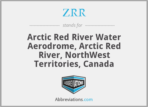 ZRR - Arctic Red River Water Aerodrome, Arctic Red River, NorthWest Territories, Canada