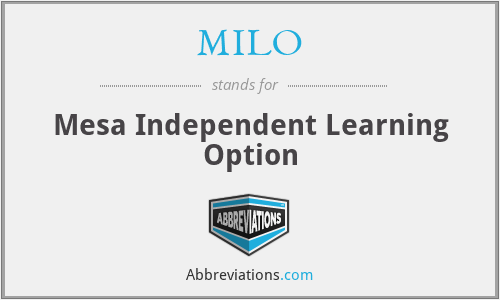 MILO - Mesa Independent Learning Option