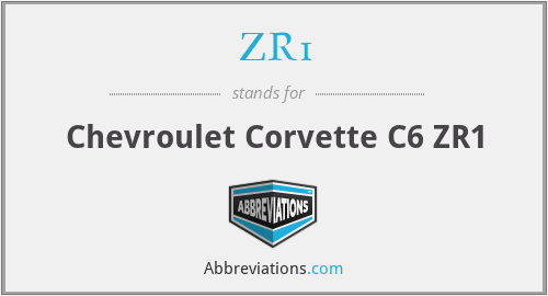 ZR1 - Chevroulet Corvette C6 ZR1