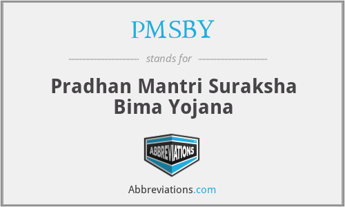 PMSBY - Pradhan Mantri Suraksha Bima Yojana
