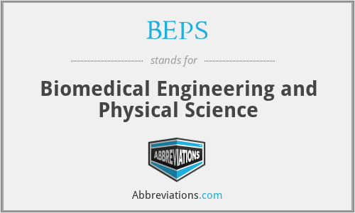 BEPS - Biomedical Engineering and Physical Science
