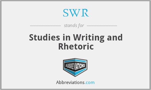 SWR - Studies in Writing and Rhetoric