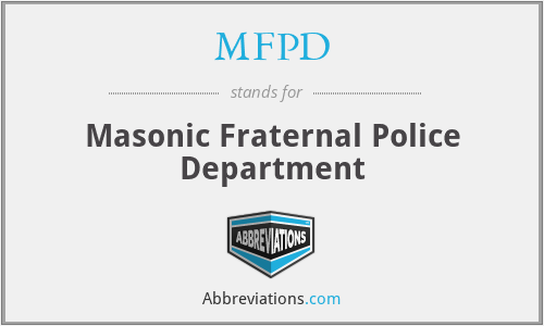 MFPD - Masonic Fraternal Police Department
