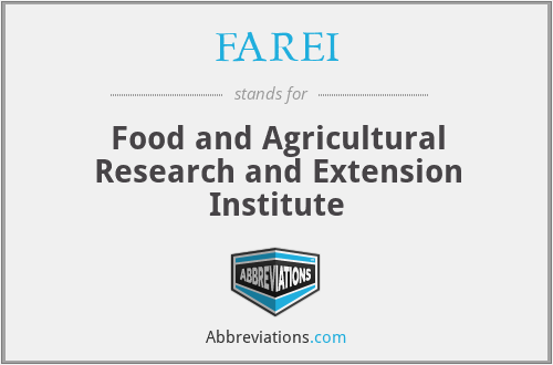 FAREI - Food and Agricultural Research and Extension Institute