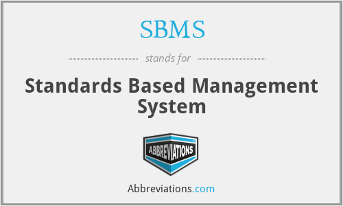 SBMS - Standards Based Management System