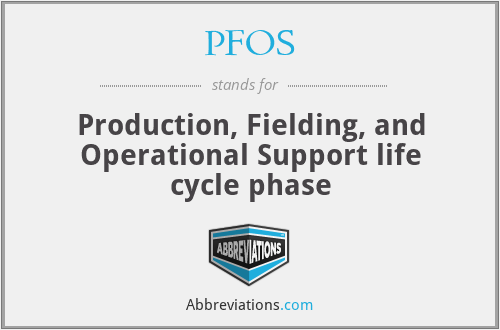 PFOS - Production, Fielding, and Operational Support life cycle phase