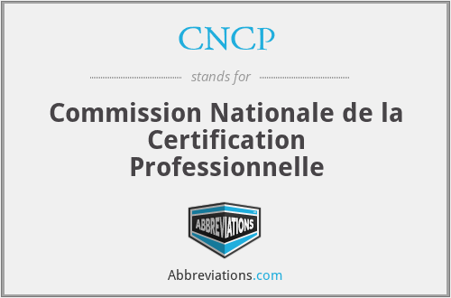 CNCP - Commission Nationale de la Certification Professionnelle